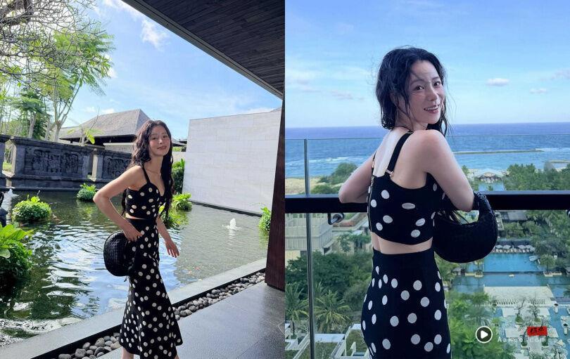林智妍夏日穿搭美到犯规!短版马甲、浪漫印花裙穿出超狂比例杀 内容图6 潮正奢/潮品文/潮臻社-实时追踪全球最新奢侈品牌新闻资讯的官网站! 韩剧《我的王室死对头》甜到不行、林智妍私服更犯规!短版马甲、甜辣波点裙、丹宁洋装,穿出超狂比例杀