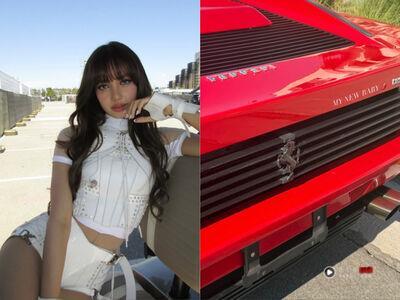 Lisa上亿名车收藏+1　唤法拉利超跑“我的新宝贝”