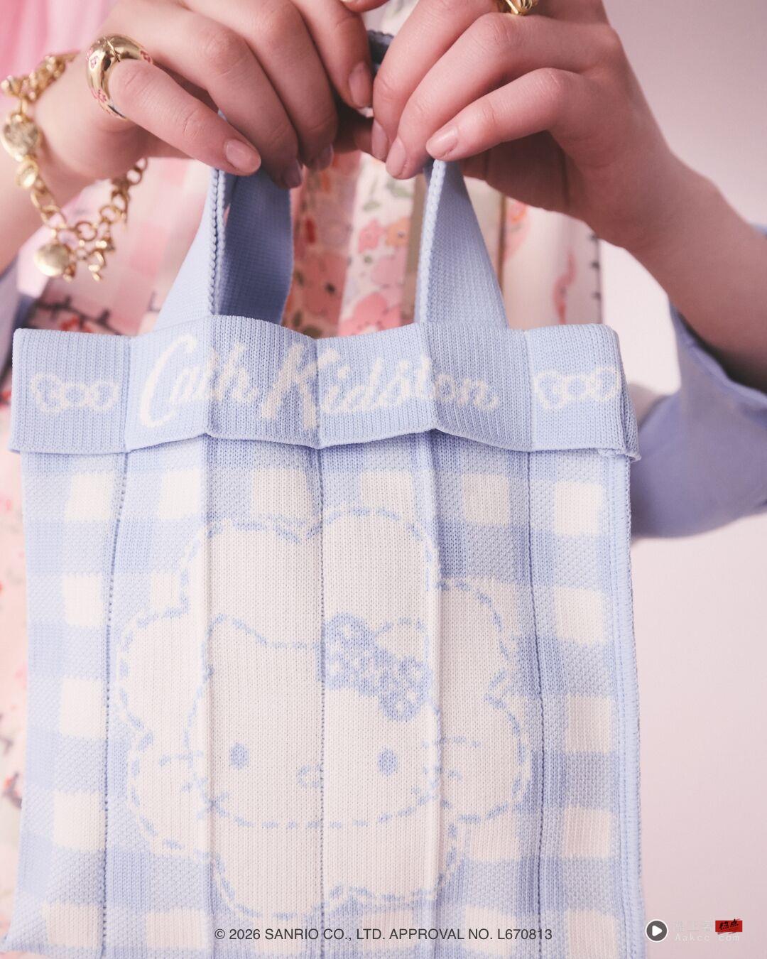 Hello Kitty走进英伦花园!联名Cath Kidston印花针织提袋、珍珠包美翻 内容图4 潮正奢/潮品文/潮臻社-实时追踪全球最新奢侈品牌新闻资讯的官网站! ▲▼联名 。(图/品牌提供)