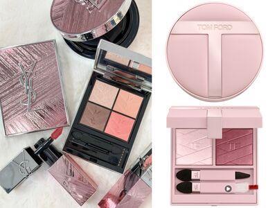 粉红浪漫来袭!七夕限定TOM FORD奶油粉红眼影、YSL银粉金属纹气垫都美爆